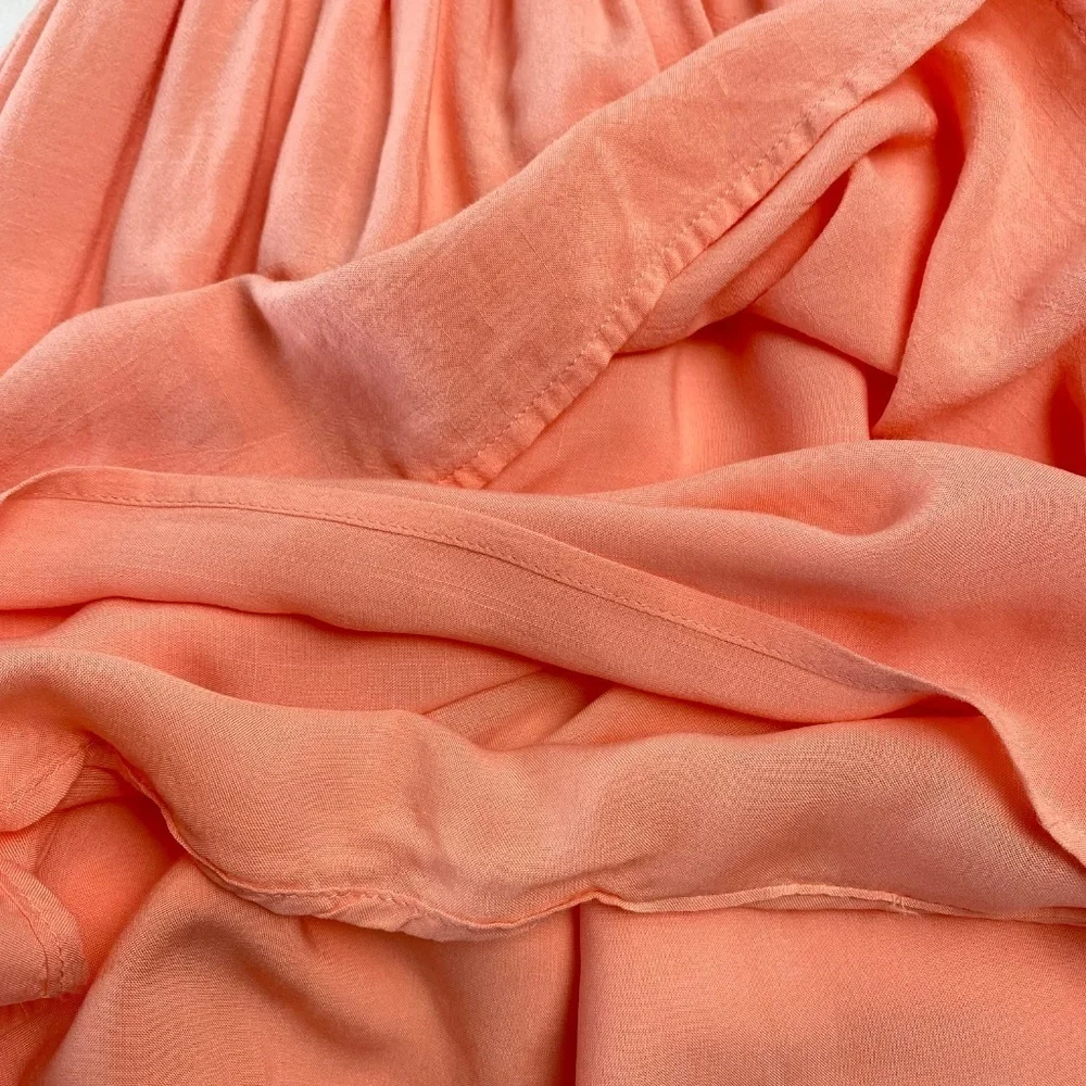PAIGE Christina Dress Short in Peach Tree Size S